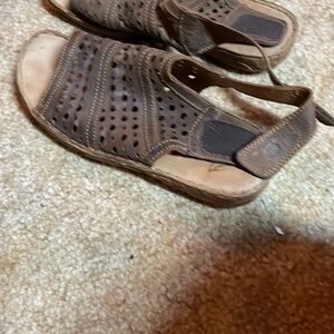 Josef Seibel Brown leather Sandals size 38